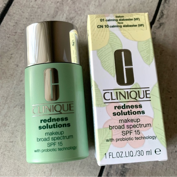 Clinique Other - Clinique Redness Solutions Makeup SPF 15- (01) 01 Calming Alabaster CN10 1oz.